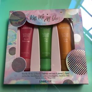 Laneige Kiss Me All Day 3 pc Glowy Lip Balm Set
